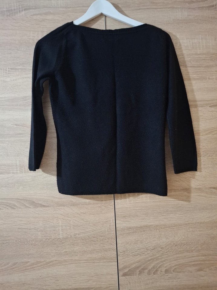 Park Bravo Siyah Kadın Yün Triko Kazak - Görsel 2