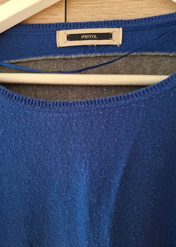 İpekyol Mavi Gri Örme Yün Kadın Kazak - Görsel 2