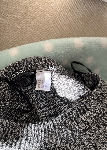 H&M Gri Örgü Kadın Triko Kazak - Görsel 3