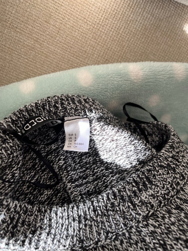 H&M Gri Örgü Kadın Triko Kazak - Görsel 3