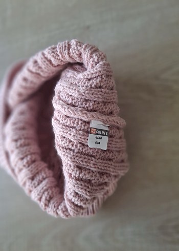 Pembe Örgü Kadın Bere - Görsel 2