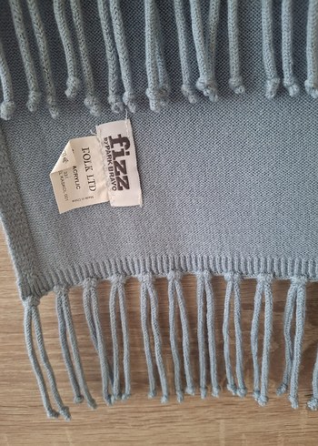 Park Bravo Mavi Püsküllü Kadın Atkı - Görsel 2