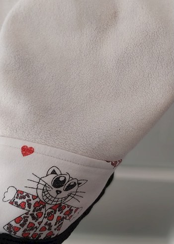 Uzun Kollu Beyaz Midi Kadın Sabahlık - Görsel 4