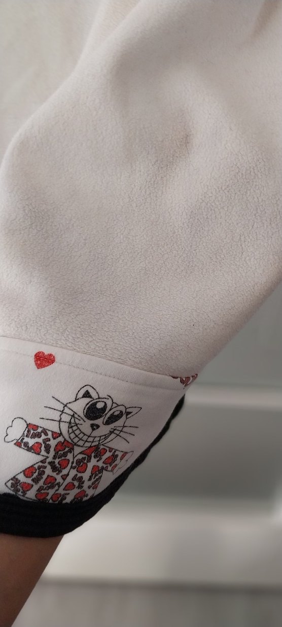 Uzun Kollu Beyaz Midi Kadın Sabahlık - Görsel 4