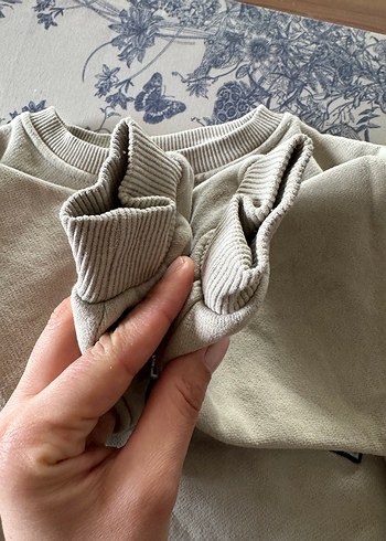 Zara Gri Nakışlı Erkek Sweatshirt - Görsel 3