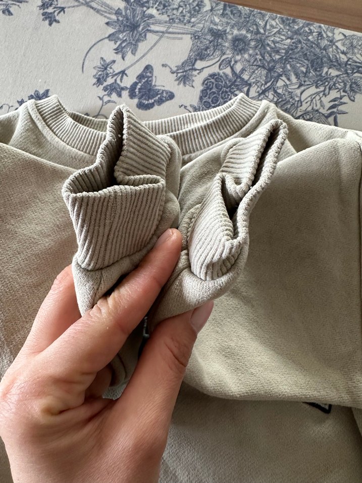 Zara Gri Nakışlı Erkek Sweatshirt - Görsel 3