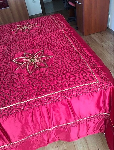Sifir çantalı saten cift kis yatak ortus - Görsel 3