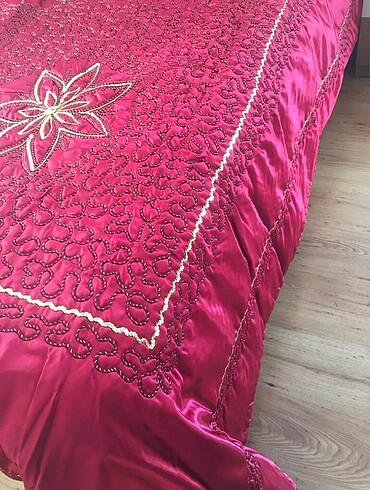 Sifir çantalı saten cift kis yatak ortus - Görsel 4