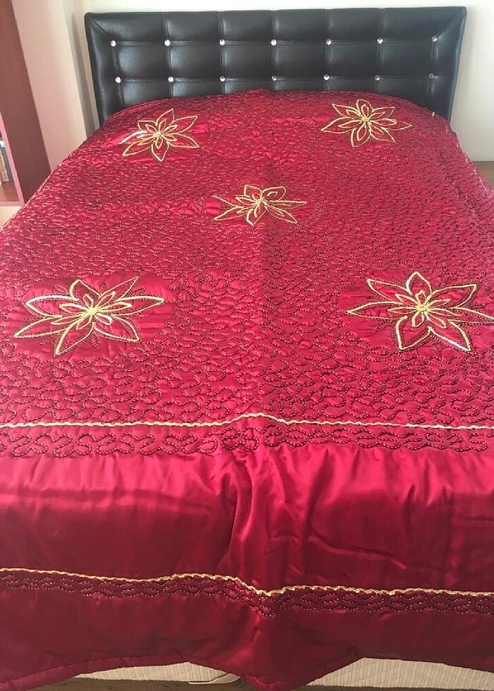 Sifir çantalı saten cift kis yatak ortus - Görsel 2