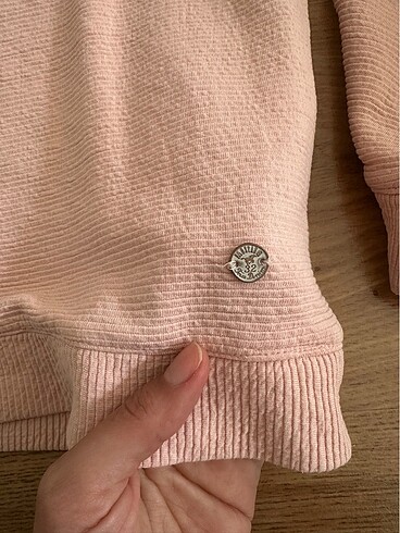 m Beden pembe Renk Mustang kadin sweatshirt temiz