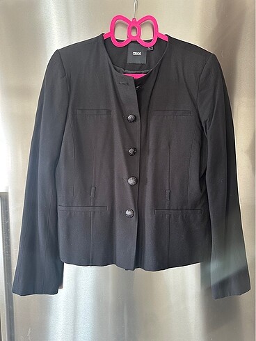 Asos krep kumas ceket sifir