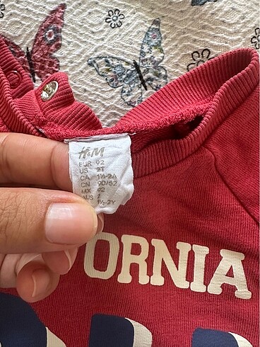 18-24 Ay Beden mavi Renk 2li H&M sweatshirt temiz