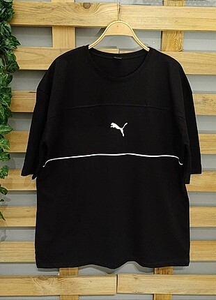 Şerit Detaylı Oversize T-shirt