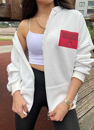 m Beden siyah Renk SIRT BASKILI OVERSİZE UNİSEX FERMUARLI HIRKA