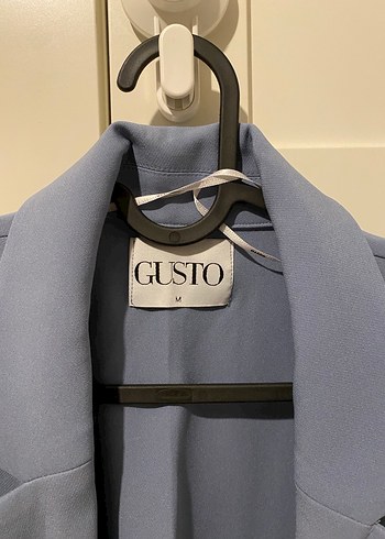 Gusto mavi Midi Kadın Blazer Ceket - Görsel 2