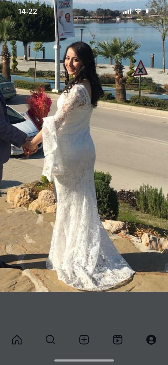 Bohem Beyaz Denizkızı Gelinlik - Görsel 2