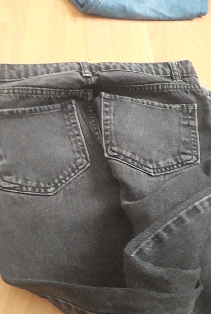 Gri Midi Boy Rahat Kesim Kadın Kot Pantolon - Görsel 4