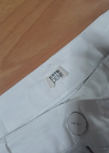 beyaz kot Pantolon - Görsel 2