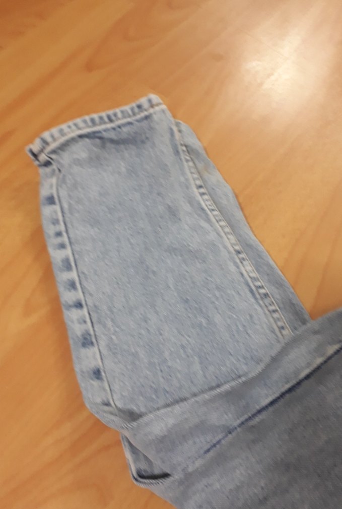 Mavi Midi Boy Bol Kesim Kadın Kot Pantolon - Görsel 3