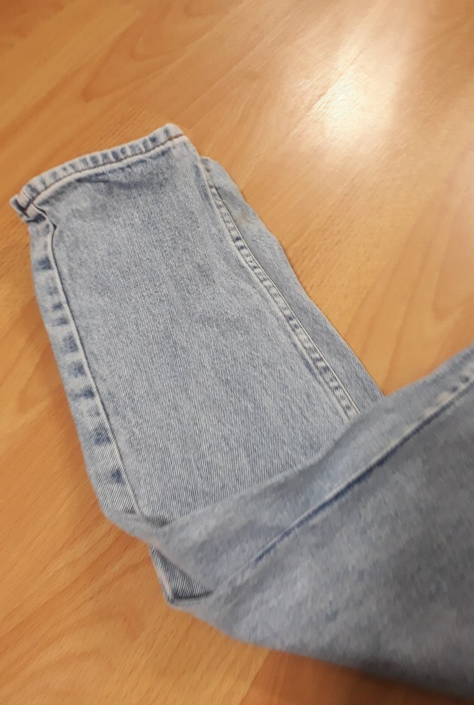 Mavi Midi Boy Bol Kesim Kadın Kot Pantolon - Görsel 4