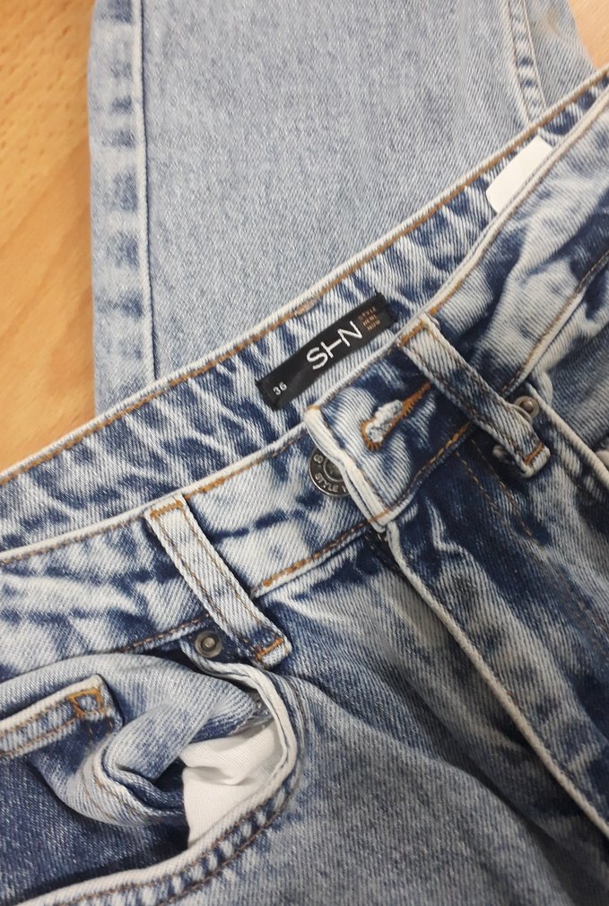 Mavi Midi Boy Bol Kesim Kadın Kot Pantolon - Görsel 2