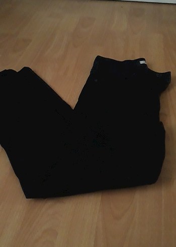 Siyah Rahat Kesim Kadın Kot Pantolon - Görsel 2