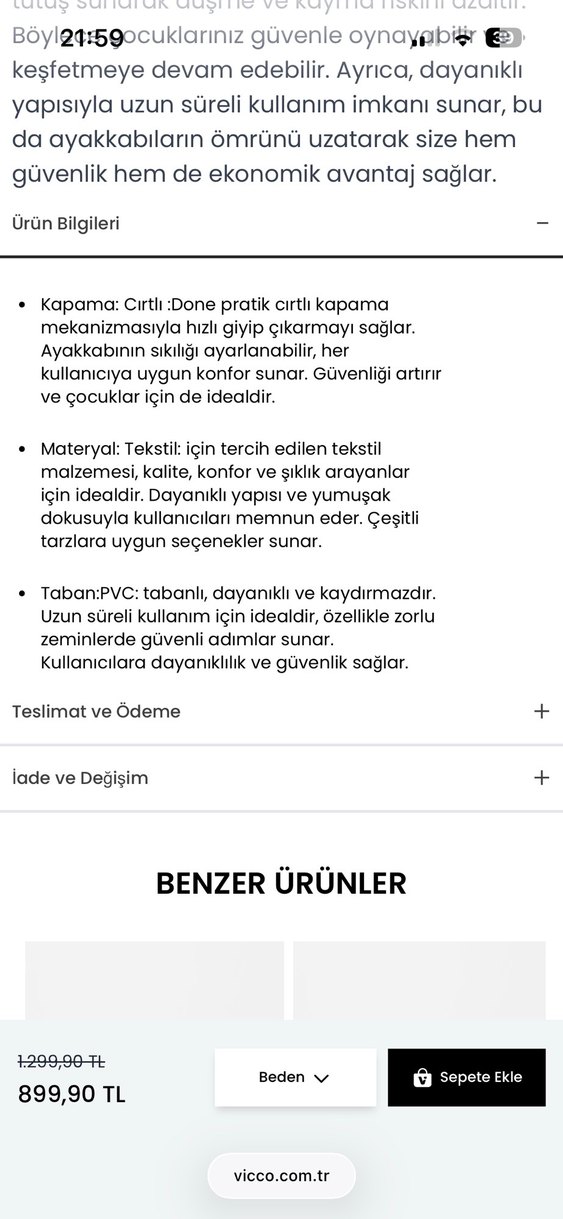 Vicco mavi beyaz sneaker ayakkabı - Görsel 5