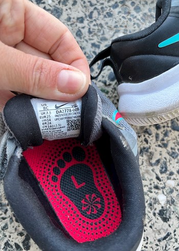 Gri Erkek Çocuk Cırtcırtlı Spor Ayakkabı - Görsel 4