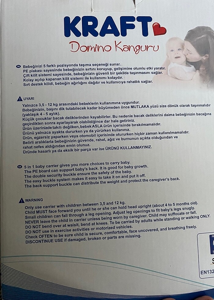 Kraft bebek kanguru - Görsel 3