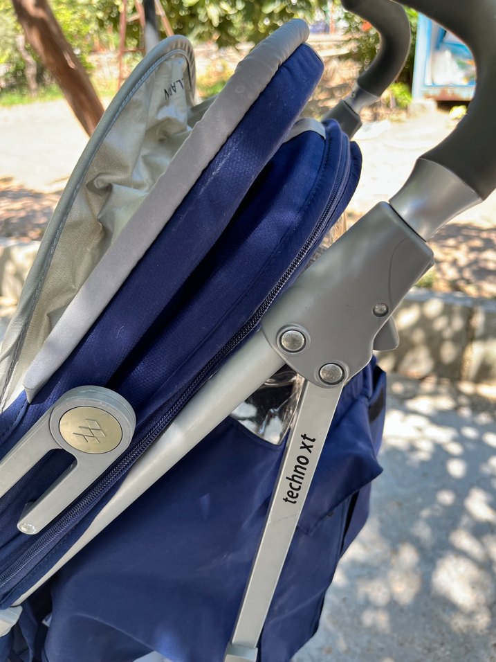 Maclaren Techno Xt Mavi-Gri Bebek Arabası - Görsel 4