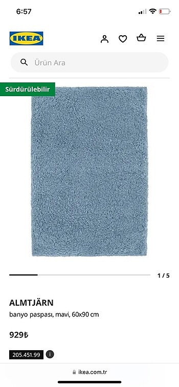 IKEA banyo paspas seti
