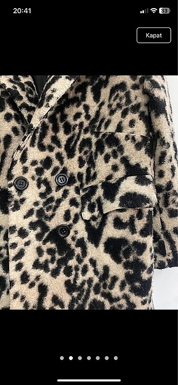 36 Beden Koton leopar kaban
