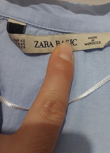 xs Beden mavi Renk Zara'nın muhteşem gömleği