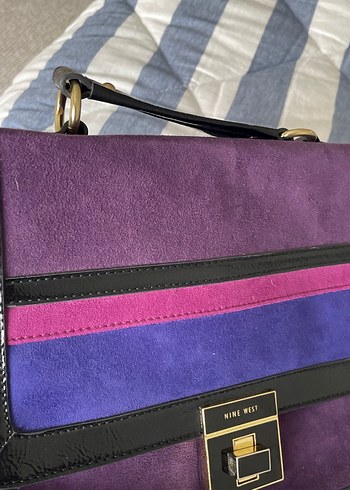 Mor Süet Kadın Omuz Çantası NİNE WEST - Görsel 8