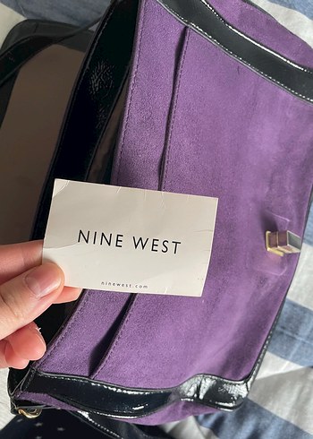 Mor Süet Kadın Omuz Çantası NİNE WEST - Görsel 3