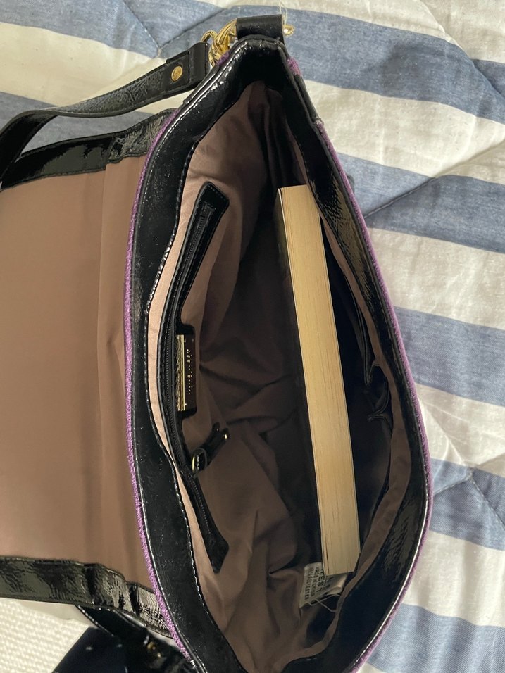 Mor Süet Kadın Omuz Çantası NİNE WEST - Görsel 2