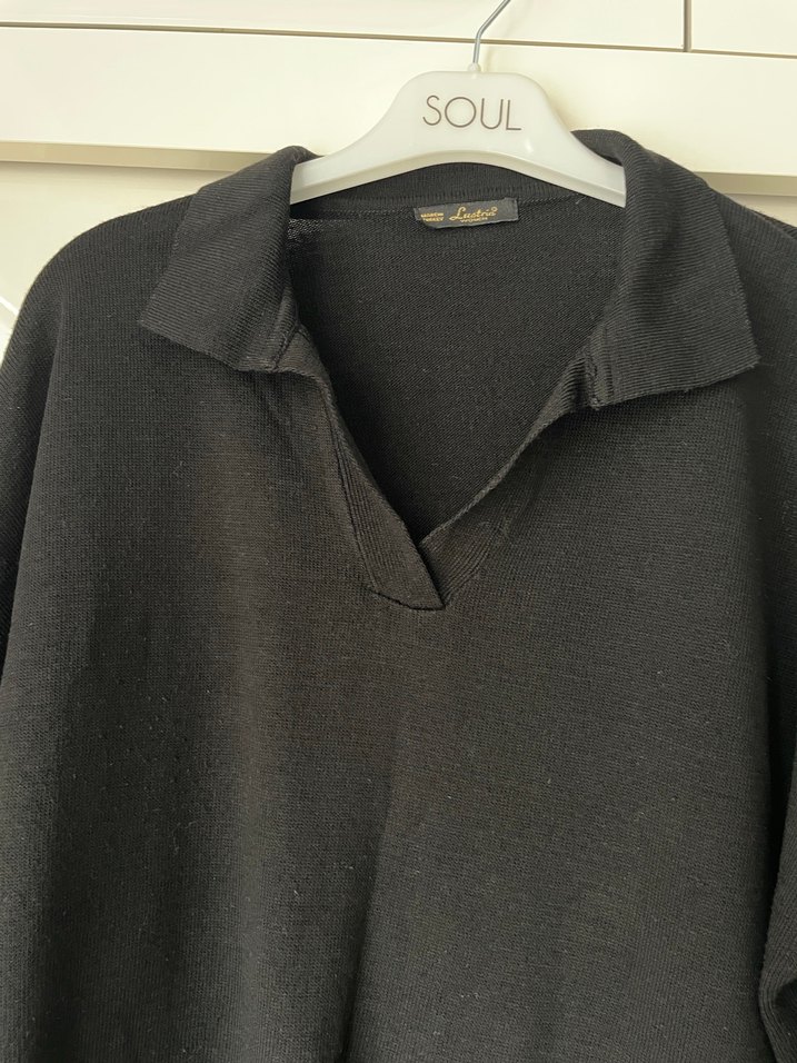 Siyah Kadın Kazak - Görsel 2