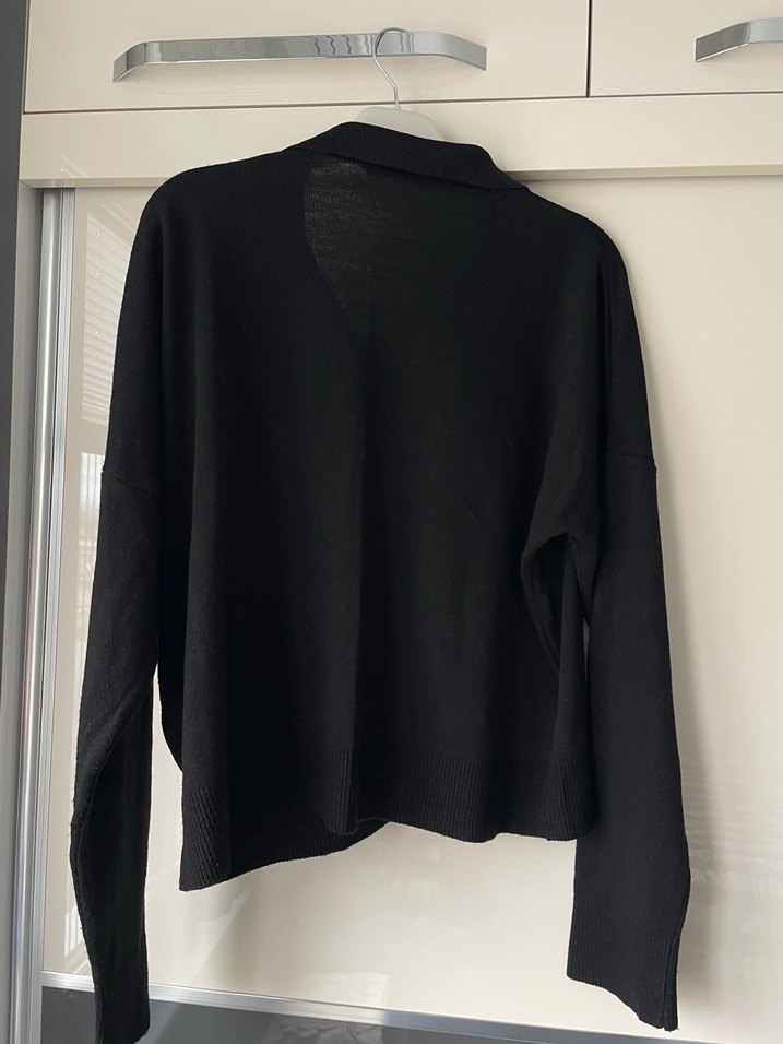 Siyah Kadın Kazak - Görsel 3