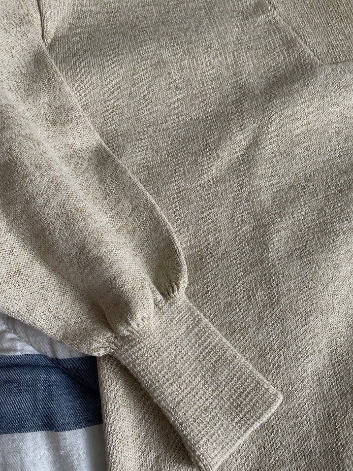 Bej Yüksek Yaka Örgü Kadın triko takım - Görsel 2