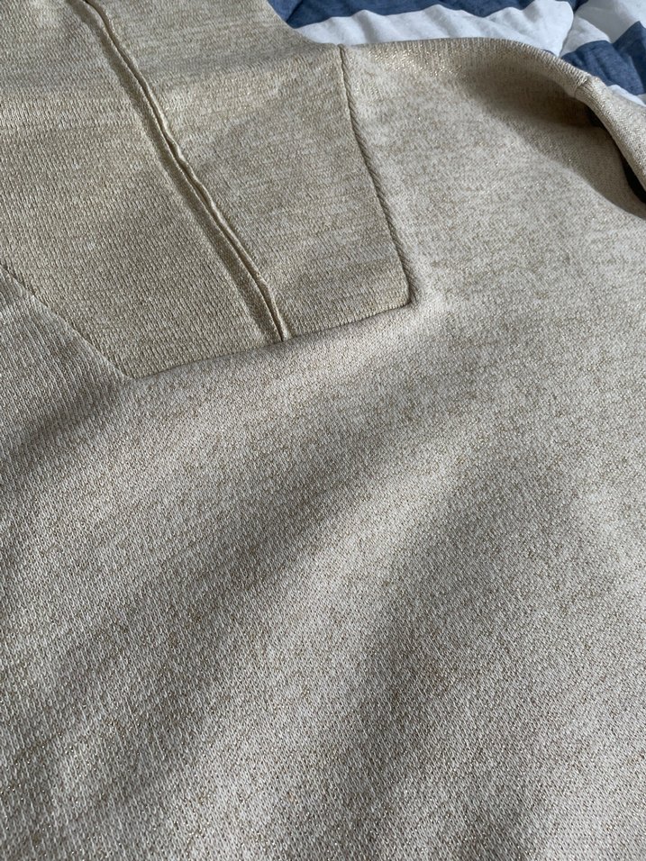 Bej Yüksek Yaka Örgü Kadın triko takım - Görsel 3