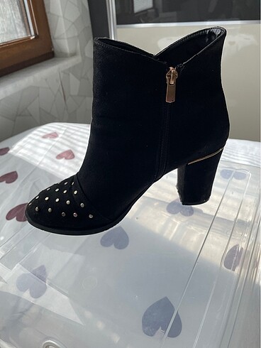 Topuklu süet bot - Görsel 5