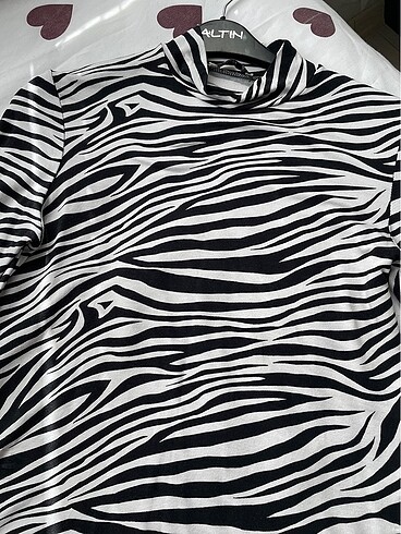l Beden siyah Renk Zebra desen body