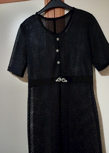 siyah kısa kollu uzun plaj elbisesi - Görsel 2