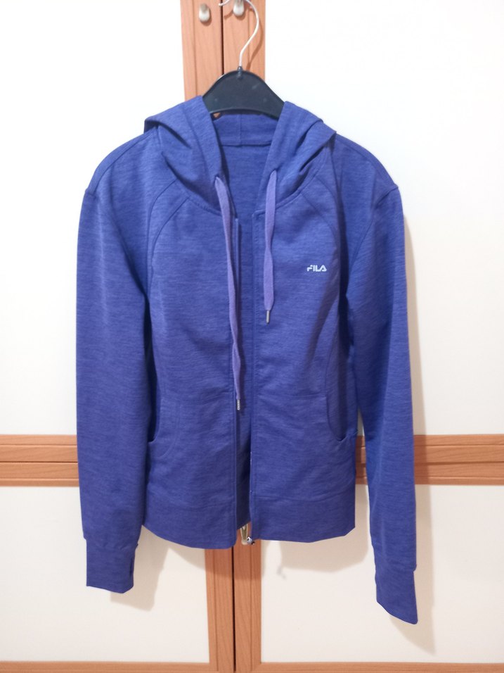 FILA Mor Fermuarlı Kadın kapşönlü üst ceket/mont - Görsel 2