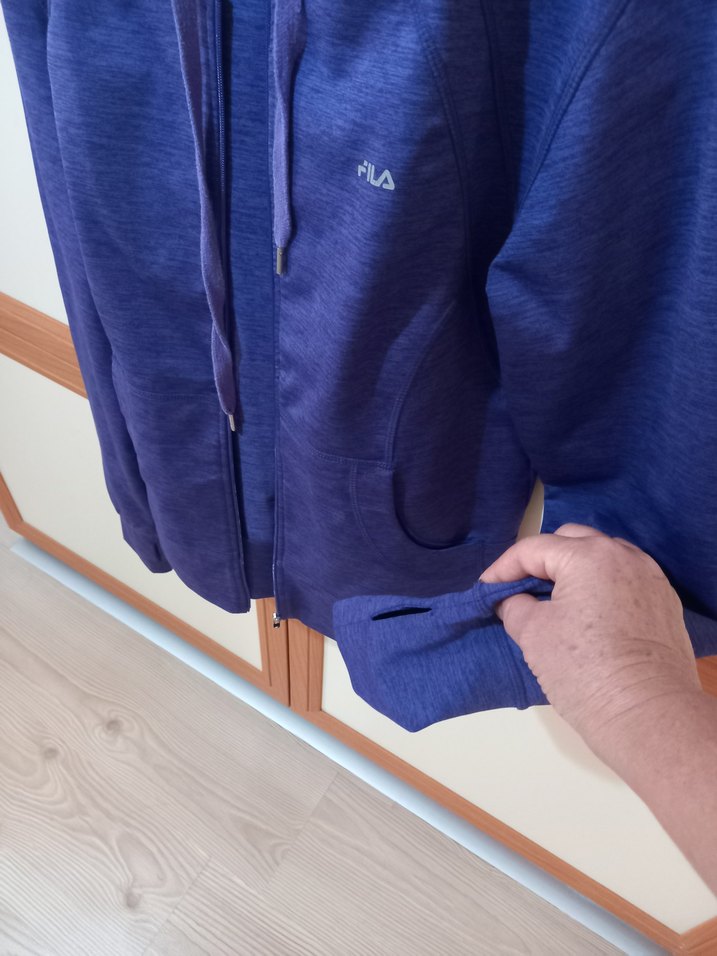 FILA Mor Fermuarlı Kadın kapşönlü üst ceket/mont - Görsel 4