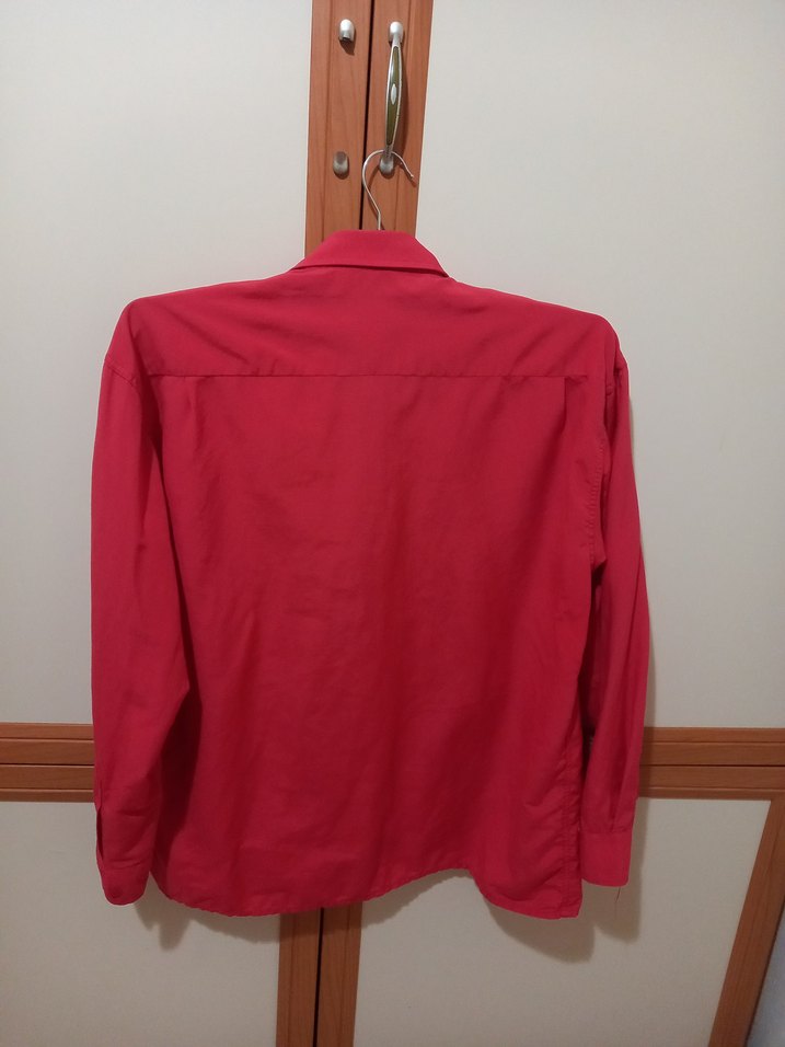 Boss Nar çiçeği kırmızı erkek gömleği - Görsel 2