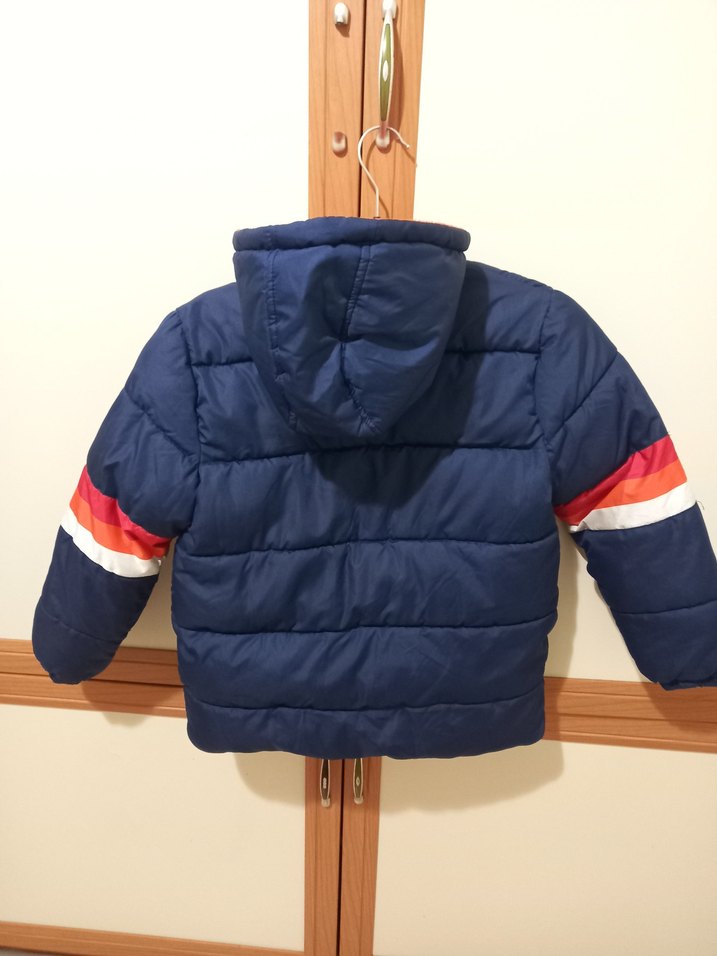 Lacivert Erkek Çocuk Kapüşonlu Kaban - Görsel 3