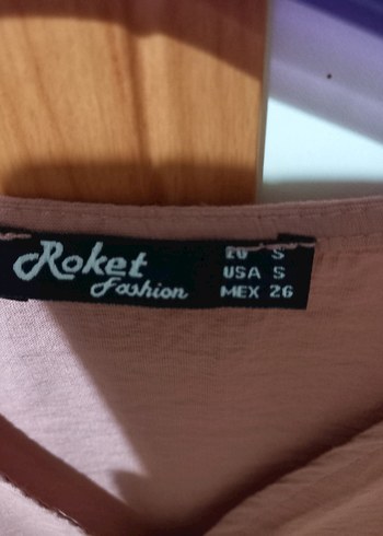 s Beden pembe Renk Pembe Uzun Keten Elbise V Yaka Düğmeli