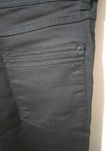 38 Beden likralı kanvas jean pantolon