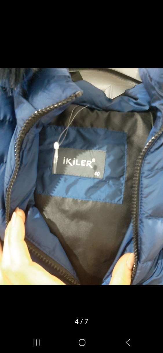 lacivert Kadın mont - Görsel 3